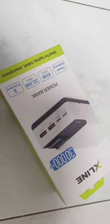 POWER BANK XLINE 30000 MAH+PUDEŁKO
