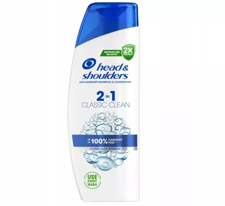 HEAD SHOULDERS SZAMPON DO WŁOSÓW Z ODŻYWKĄ 2IN1 CLASSIC CLEAN 330 ML