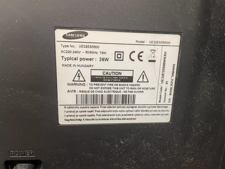 TELEWIZOR SAMSUNG UE32ES5500 KPL