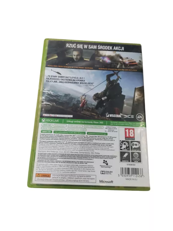 GRA XBOX 360 BATTLEFIELD HARDLINE