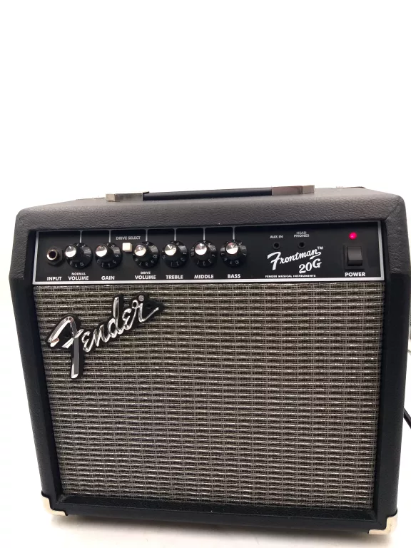 WZMACNIACZ GITAROWY FENDER FRONTMAN 20G 20W TRANZYSTOROWY AUX SŁUCHAWKOWE