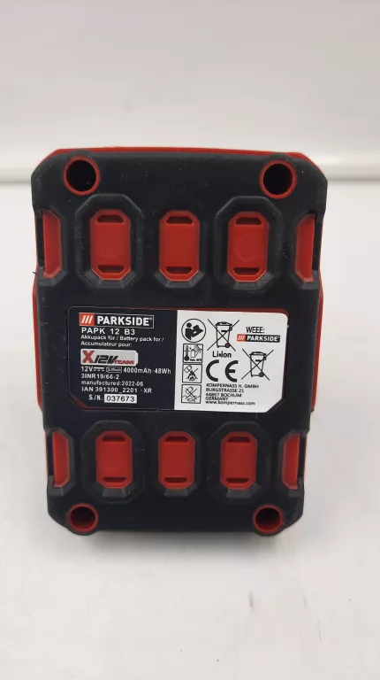 WKRĘTARKA PARKSIDE PBSA 12 E4 / 12V / AKU 4,0AH / *OKAZJA*