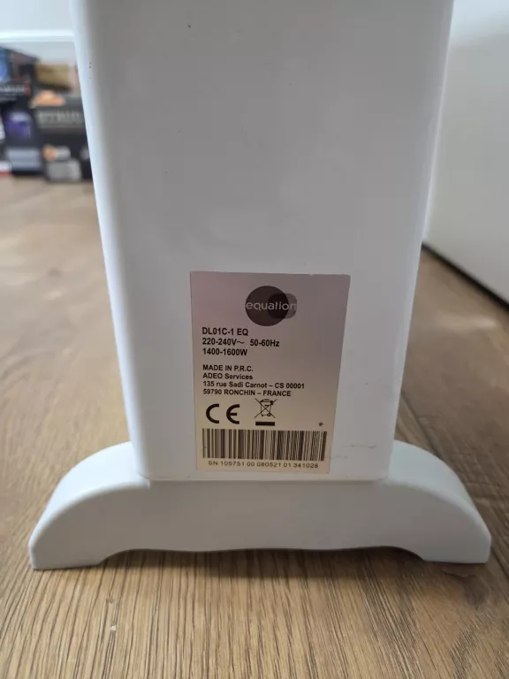 GRZEJNIK ELEKTRYCZNY KONWEKTOROWY EQUATION DL01C-1 EQ 1500 W