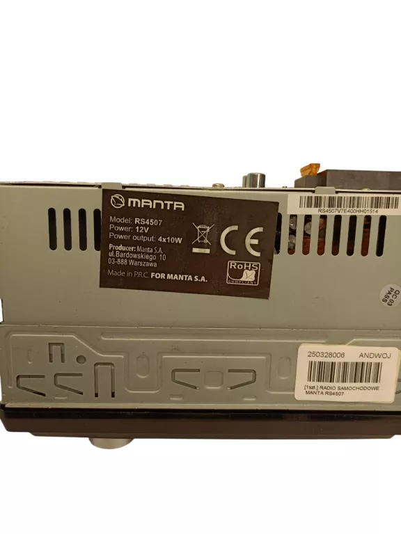 RADIO SAMOCHODOWE MANTA RS4507