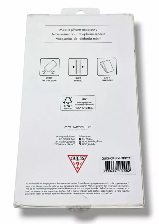 ETUI DO IPHONE 14 PRO MAX GUESS TURKUS HOLOGRAFICZNE WZORKI POWYSTAWOWE