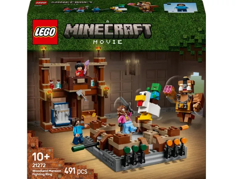 LEGO MINECRAFT 21272 RING W LEŚNYM DWORZE – 491 ELEMENTÓW