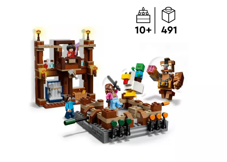 LEGO MINECRAFT 21272 RING W LEŚNYM DWORZE – 491 ELEMENTÓW
