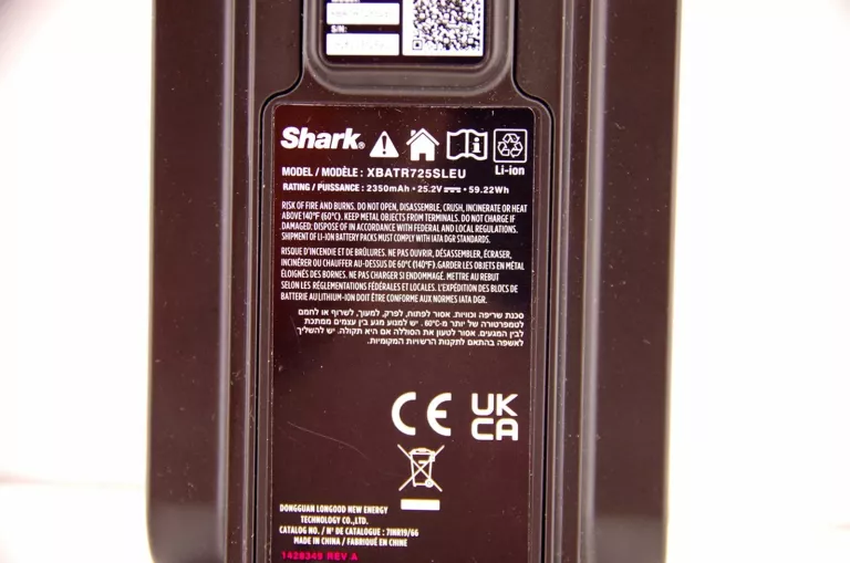 AKUMULATOR DO ODKURZACZA SHARK XBATR725SLEU MODELE IZ400/IZ420 + ŁADOWARKA
