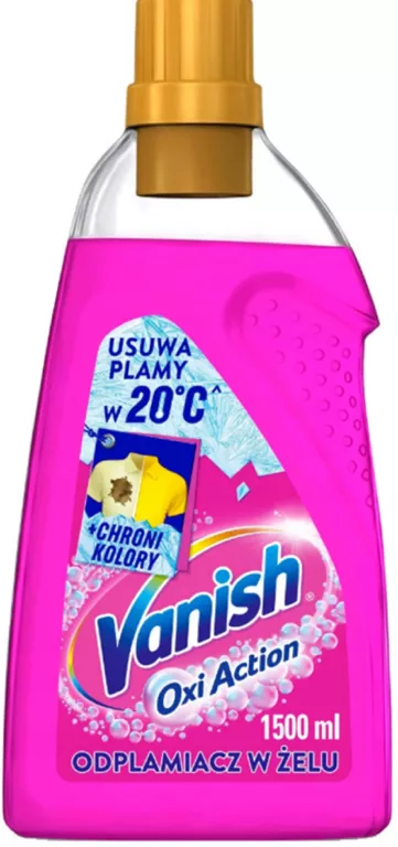 VANISH OXI ACTION PINK ODPLAMIACZ DO KOLOROWYCH TKANIN W ŻELU 1,5L