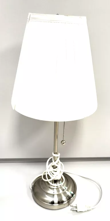 IKEA ARSTID LAMPA STOŁOWA, NIKLOWANO/BIAŁY, 55CM