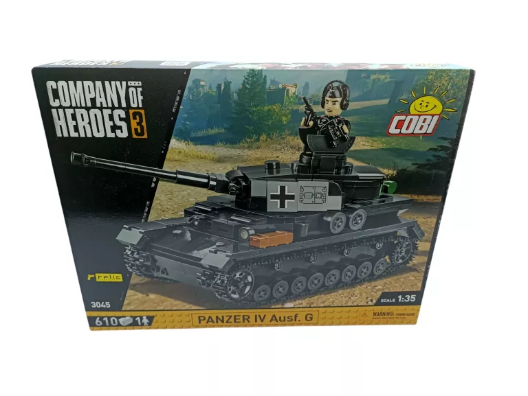 KLOCKI COBI COMPANY OF HEROES 3 CZOŁG PANZER IV AUSF. G JAK NOWE