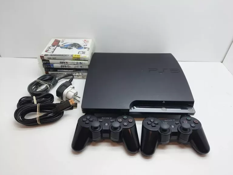 KONSOLA PS3 + GRY 2 PADY