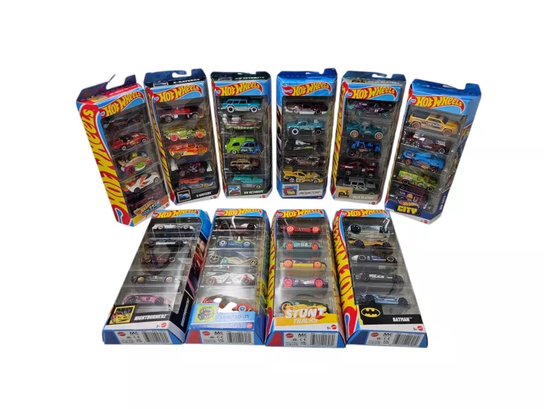 ZESTAW AUTEK HOT WHEELS MIX RODZAJÓW 5 AUTEK