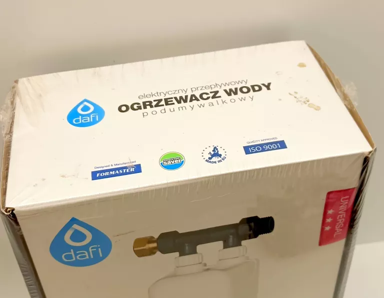 PRZEPŁYWOWY OGRZEWACZ WODY PODGRZEWACZ DAFI 3,7 KW FOLIA