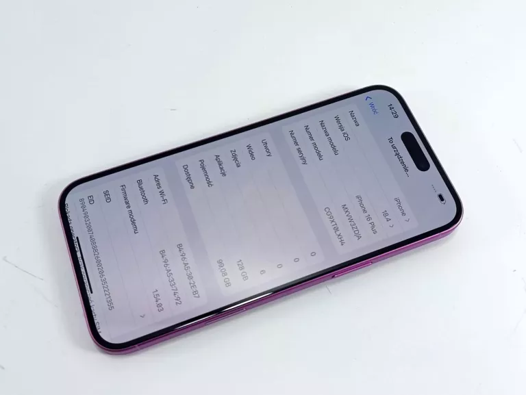 APPLE IPHONE 16 PLUS 128 GB BEZ BLOKAD GWR!
