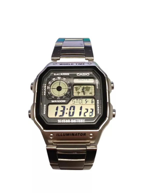 ZEGAREK CASIO WORLD TIME ILLUMINATOR