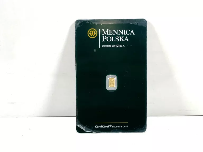 SZTABKA ZŁOTA – MENNICA POLSKA – 0,25 G