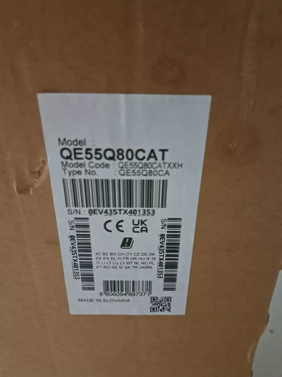 TELEWIZOR SAMSUNG QE55Q80CAT 55" QLED 4K