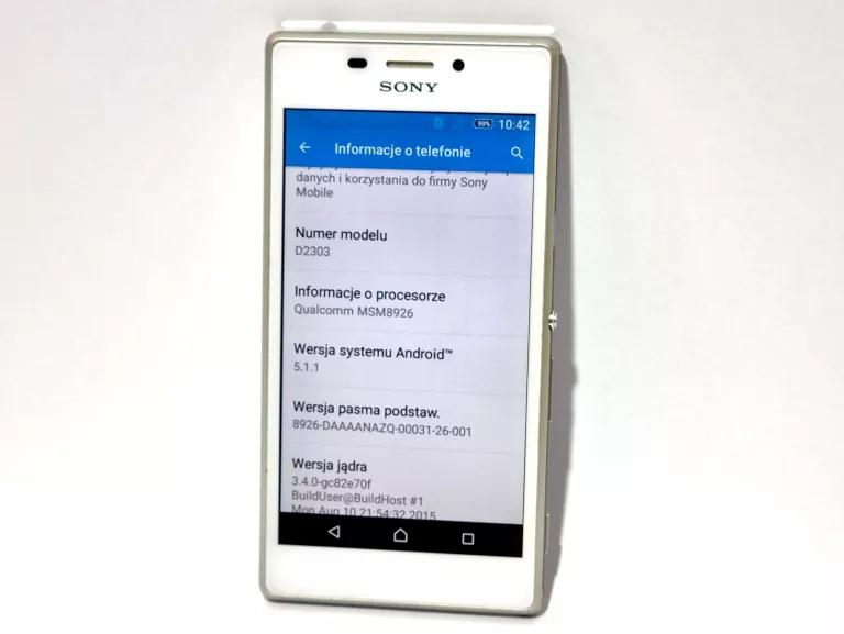SONY XPERIA M2 LTE D2303 ANDROID 5.1