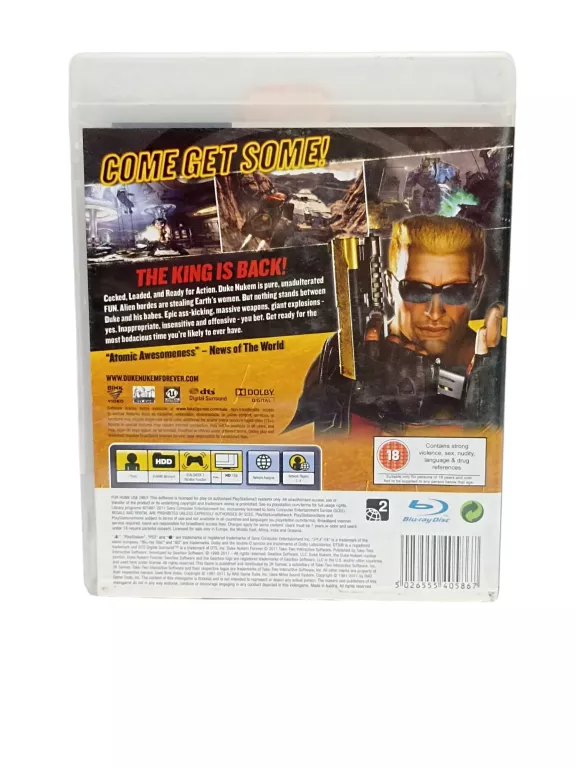 GRA PS3 DUKE NUKEM FOREVER