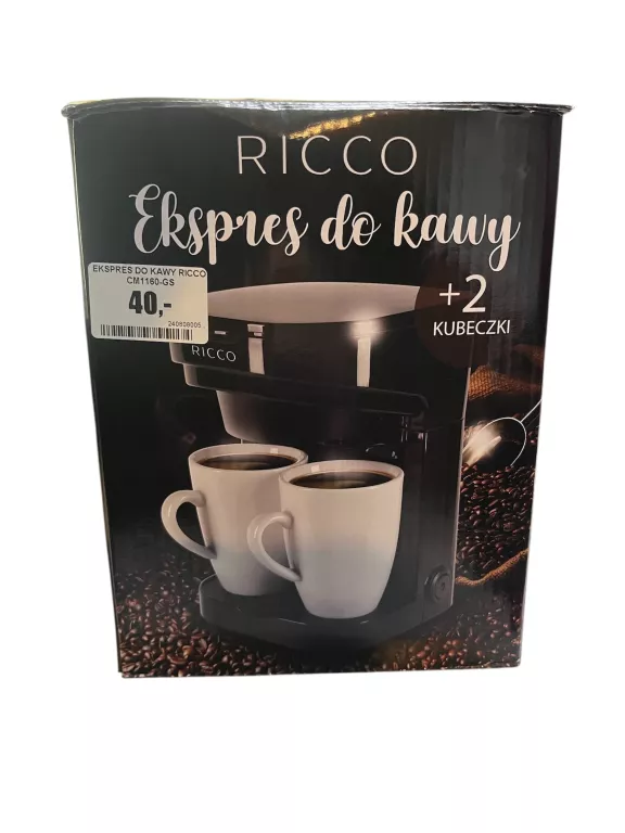 EKSPRES DO KAWY RICCO CM1160-GS W PUDEŁKU