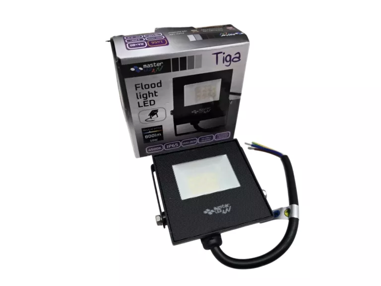 HALOGEN LED 10W/220V ULTRA CIENKI IP65 NEUTRALNY-TIGA MASTER LED 800LM 10W