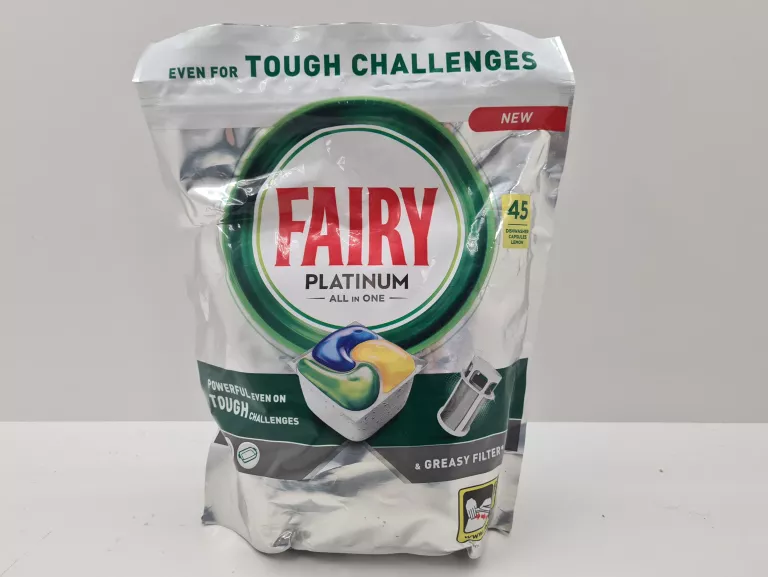 FAIRY PLATINUM CYTRYNA KAPSUŁKI DO ZMYWARKI ALL IN ONE 45 TABLETEK