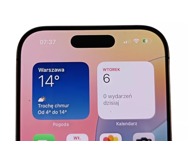 SMARTFON APPLE IPHONE 16 PRO 128GB BATERIA 100% - NA CZĘŚCI !