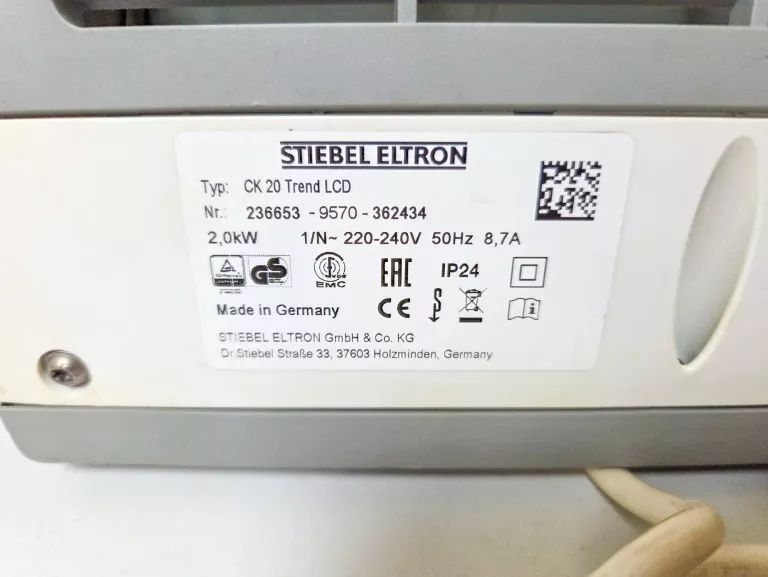 NAGRZEWACZ STIEBEL ELTRON 20 TREND LCD