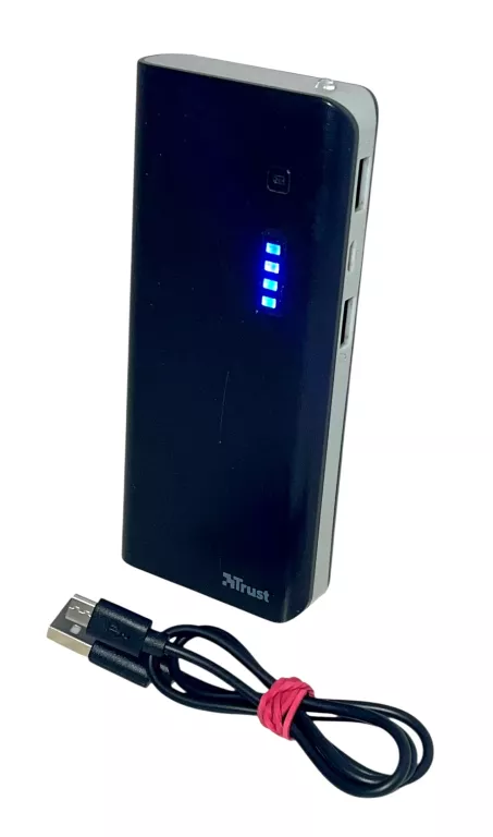 POWERBANK TRUST 13000 MAH CZARNY + KABEL