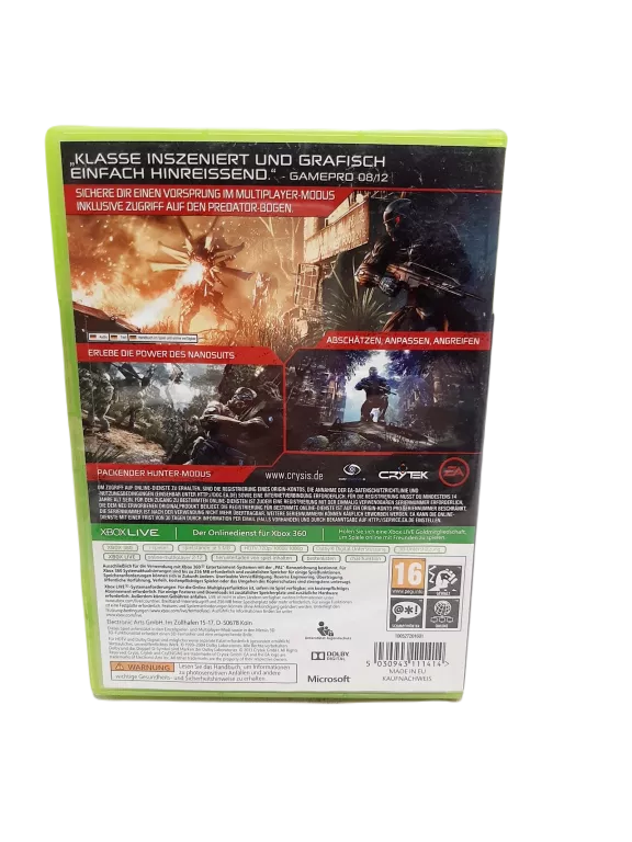 GRA NA KONSOLE XBOX 360 CRYSIS 3 HUNTER EDITION