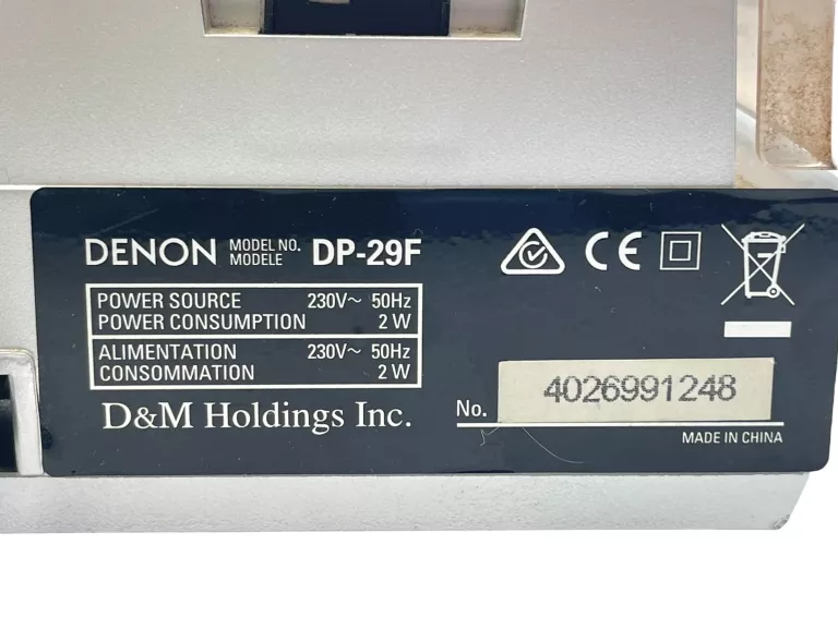 GRAMOFON AUTOMATYCZNY DENON DP-297 OPIS