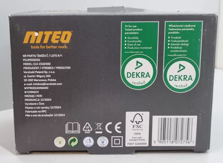 ŁADOWARKA NITEO 20V MAX SYSTEM 2.4A