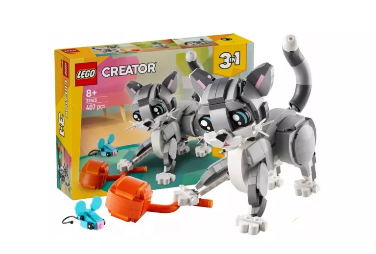 LEGO CREATOR 3W1 31163 PSOTNY KOT ZESTAW KLOCKÓW DLA DZIECI +8 LAT