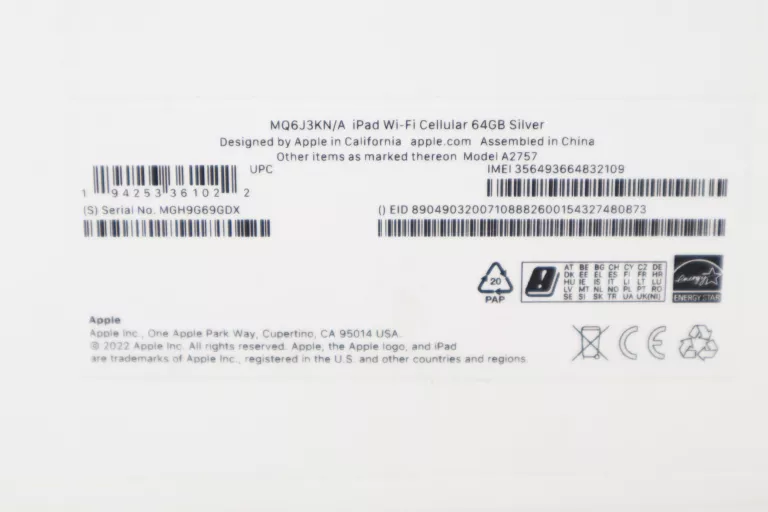 TABLET IPAD 10GEN 10.9" 64GB