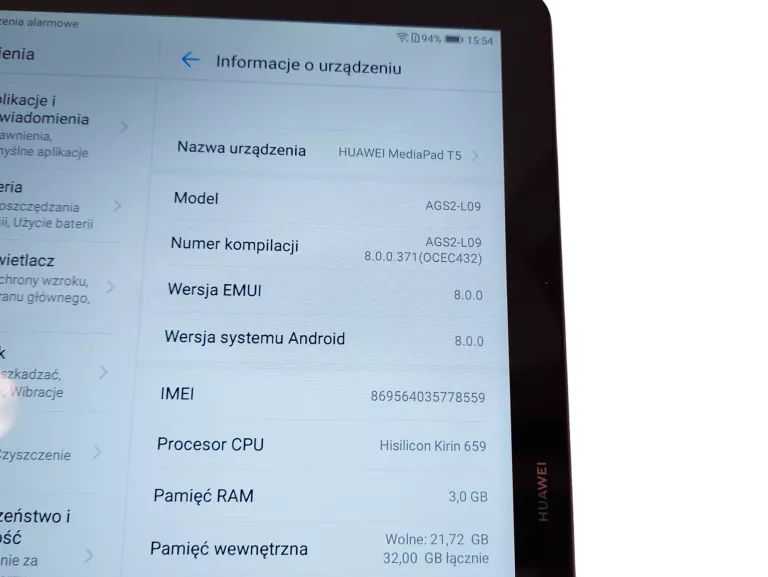 TABLET HUAWEI MEDIAPAD T5 10,1" 3/32GB