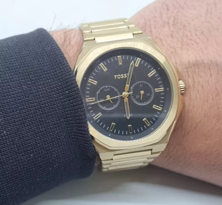 ZŁOTY ZEGAREK MĘSKI FOSSIL BQ2611