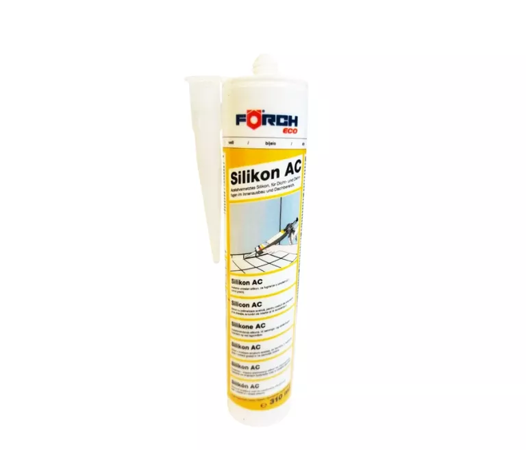FORCH SILIKON USZCZELNIACZ SILIKONOWY ACETAT BIAŁY 310ML