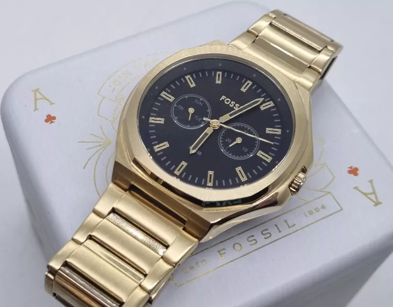 ZŁOTY ZEGAREK MĘSKI FOSSIL BQ2611