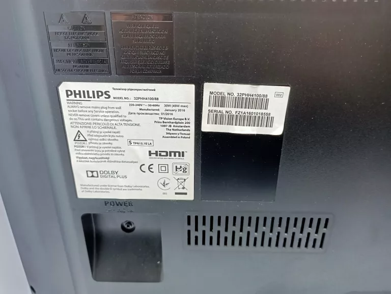 TELEWIZOR LED PHILIPS 32PHH4100/88 32 CALE FULL HD