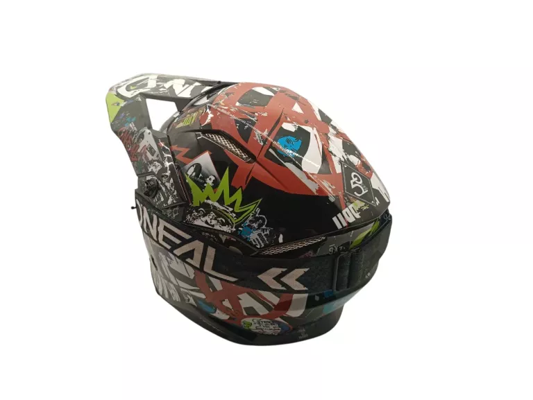 KASK CROSS ONEAL 3SRS Z GOGLAMI W KOMPLECIE ROZMIAR L 60CM BDB STAN