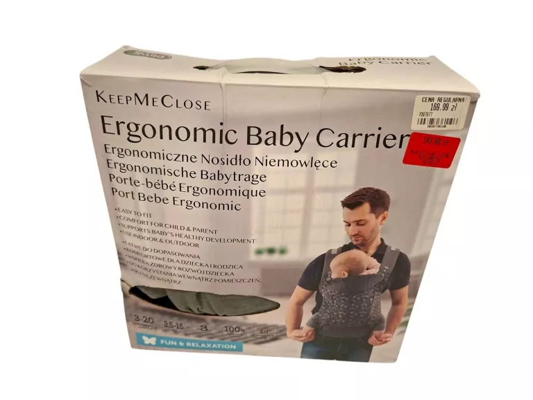 SMIKI, KEEPMECLOSE, NOSIDŁO ERGONOMICZNE, SZARE