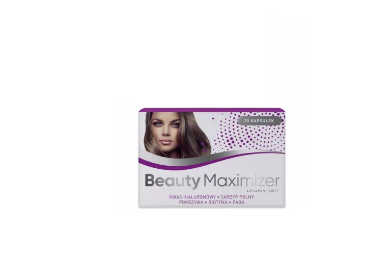 BEAUTY MAXIMIZER PABA B10 KWAS HIALURONOWY BIOTYNA CERA I SIWIENIE 30 KAPS