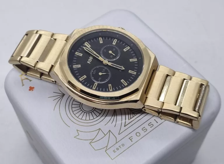 ZŁOTY ZEGAREK MĘSKI FOSSIL BQ2611