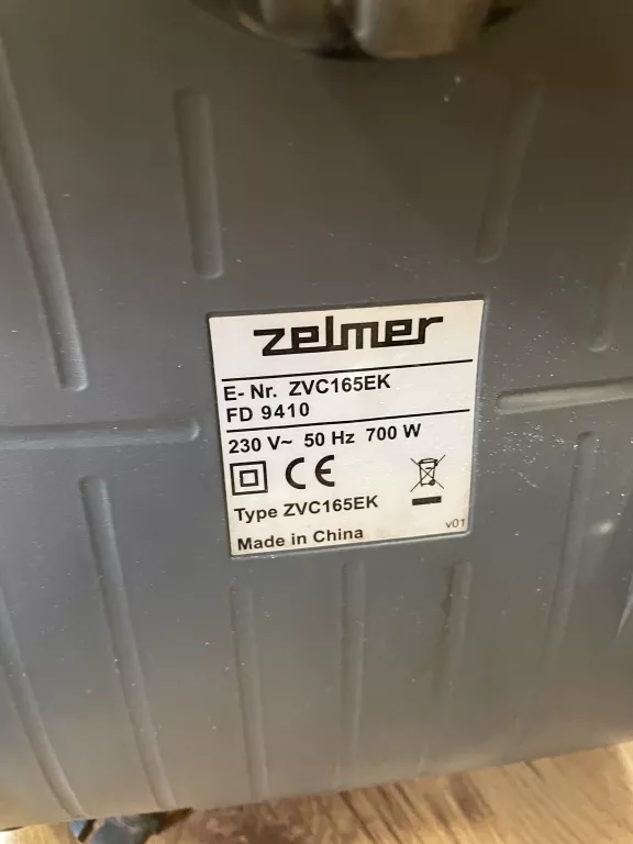 ODKURZACZ ZELMER ZVC165EK ELF 3 + RURA+NAKŁADKI