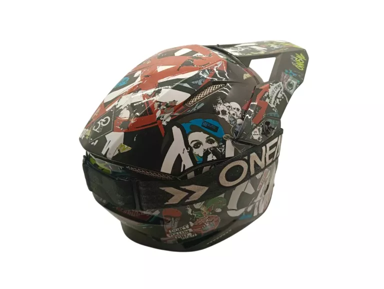 KASK CROSS ONEAL 3SRS Z GOGLAMI W KOMPLECIE ROZMIAR L 60CM BDB STAN