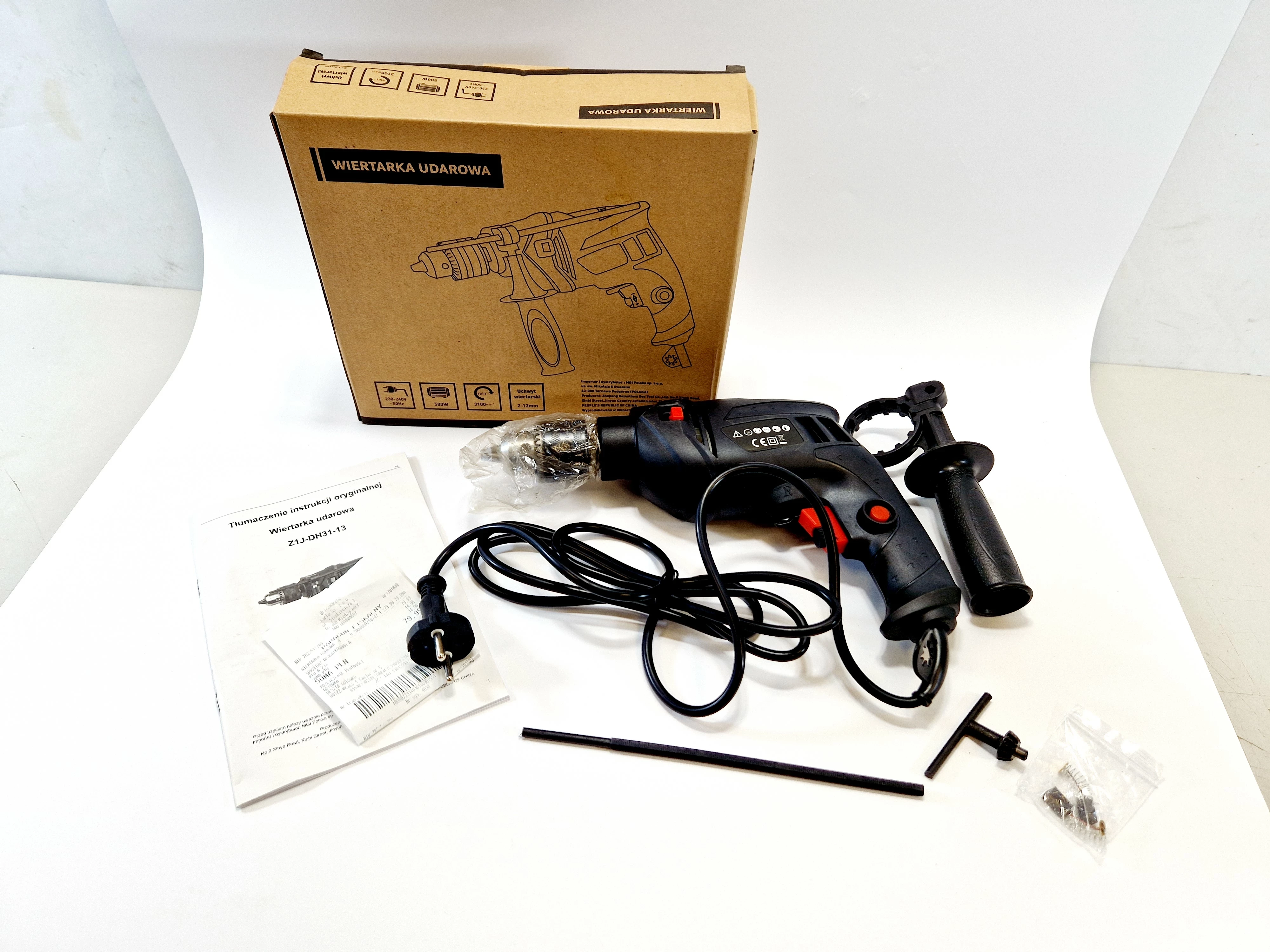 wiertarka-udarowa-bricomarche-z1j-dh31-13-dow-zak-500w-ean-gtin-0085948976587