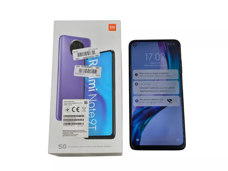 TELEFON XIAOMI REDMI NOTE 9T 4/128GB 6,53" 5000MAH DUAL SIM