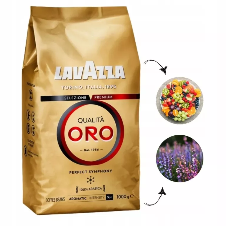 KAWA ZIARNISTA ARABICA LAVAZZA QUALITA ORO 1000 G