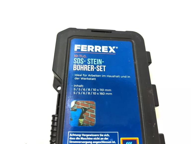 ZESTAW WIERTEŁ DO BETONU FEREX
